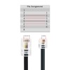 Cable adaptador RJ11 a RJ45, macho a macho cable de