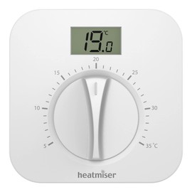 Heatmiser DS1-L v2 LCD Display Central Heating Thermostat for Simple Dial Control for Boiler & Heat Pump Heating Kudos-Trading UK Next Working Day Prime delivery.