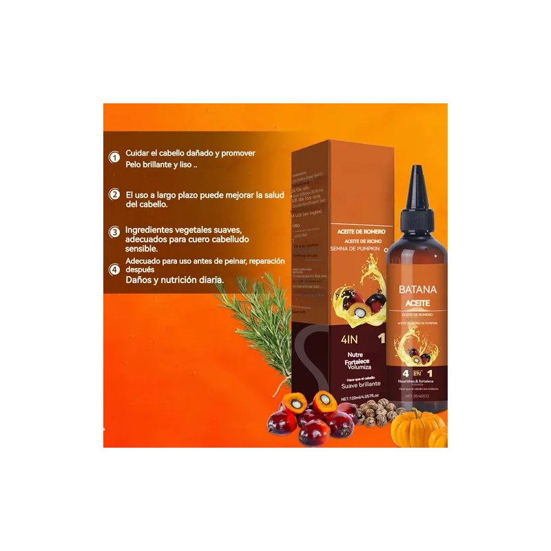 Aceite De Batana Para Crecimiento Capilar Y Vitalidad 120ml