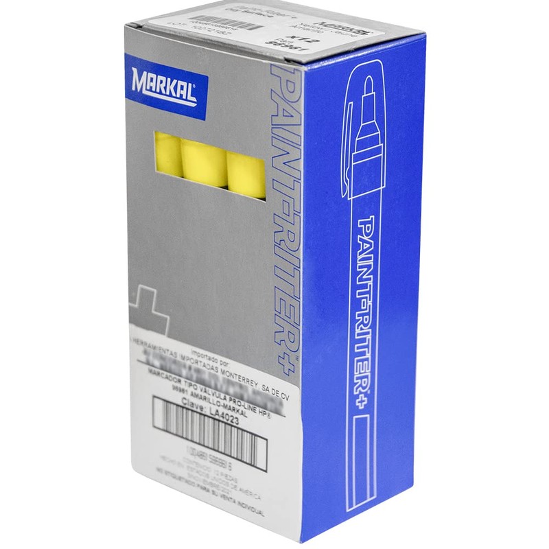 LACO Markal 96961 Proline HP Industrial Marker, Yellow