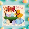 Metal Happy Easter Eggs Die Cuts for Card Making, Easter