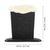 Operitacx 2 Pieces Plush Lined Glasses Holder Glasses Stand Case