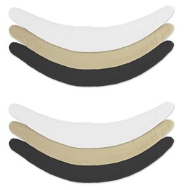 More of Me to Love Viscose and Cotton Blend Tummy Liner (6-Pack, X-Large, Black, Beige, White)