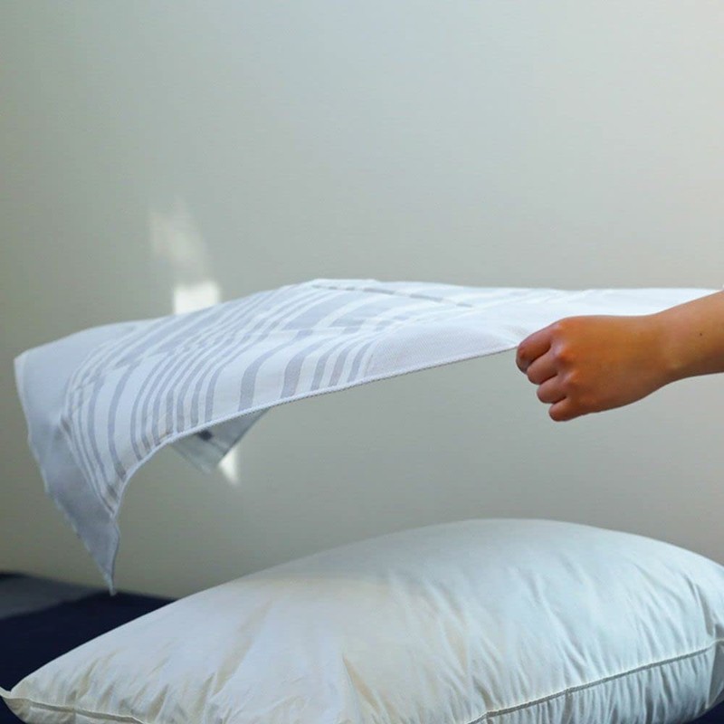 Iori Imabari Towel Pillow Cover Maku-wrap (Blue) Soft, Quick Drying