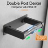 Pokim Matte Black Toilet Paper Holder,Self Adhesive or Screw Wall