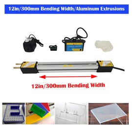 INTBUYING Acrylic Bending Machine Acrylic PVC Plastic Bender Acrylic Light Box Plastic PVC Heating Bender Hand Held Strips Heater for Bending Thickness 0.04–0.24in(1-6mm) (12in/300mm 300W)