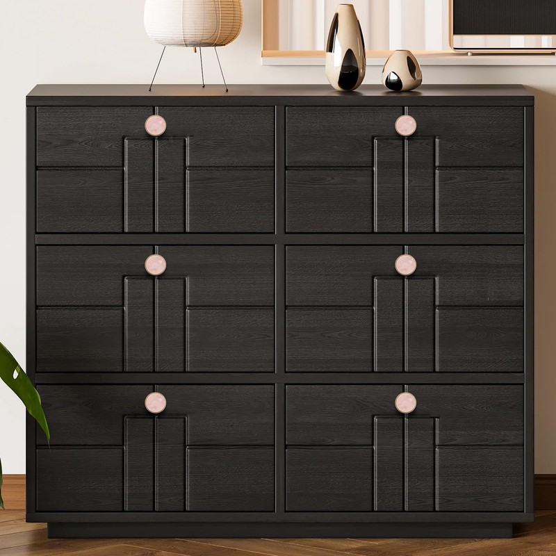 LYIYEYAN 8Pcs Drawer Knob Set, Zinc Alloy Dresser Pull with