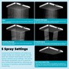 Hibbent Rain Shower Head, 13'' High Pressure Rainfall Square 5
