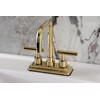 Kingston Brass KS6642CML Manhattan Double-Handle 4" Centerset Bathroom Faucet with