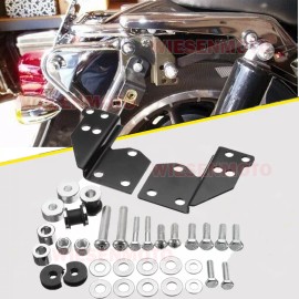 WSAYS FOR 97-08 Harley Touring Quick Release Sissy Bar Backrest Docking Hardware