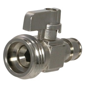 1 Piece XFITTING 1/2" Pex A x 3/4" GHT Mini Straight Valve, F1960 Expansion Garden Hose Threaded Valve