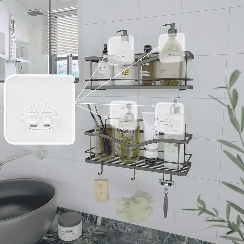 Shower Caddy Adhesive Replacement Stickers Hooks Adhesive Pack of 10