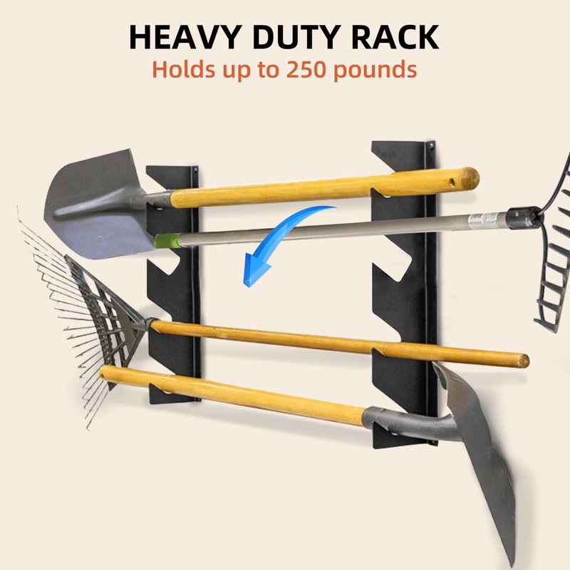 CZWL&HG Garage Tool Organizer Wall Mount – Heavy-Duty Solid Steel