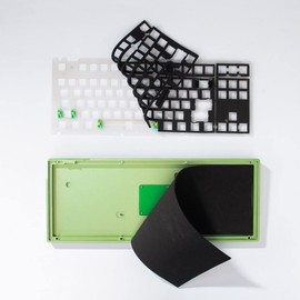 mintcaps 2 Pieces Set of Keyboard Sound Dampening Foam 87 Layout Silencer Pad Gasket EVA Foam Keyboard Switches Dampener Foam Pad for Mechanical Keyboard