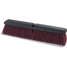 SPARTA Flo-Pac Plastic Heavy Sweep with Stiff Bristles for Cleaning, 24 Inches, Black