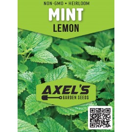 Axel's Garden Seeds Lemon Mint Seeds | Non-GMO | Heirloom | Fresh Herb Garden Seeds - 1/4 Ounce