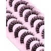 BELEVO Eyelashes Russian Strip Lashes 10 Pairs Pack D Curl
