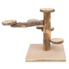Wooden Hamster Platform Toy Hamster Playground Stand Rotating Ladder for