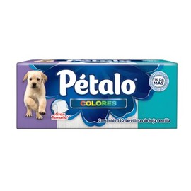 Pétalo Colores Servilletas, Paquete con 350 Piezas de Hojas Sencillas, Gran Tamaño, Resistencia y Absorción