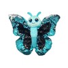 Sequinimals Sequin Blue Butterfly Plush Stuffed Animal, Reversible Sequins Blue/Turquoise