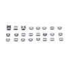 240 Pcs Micro USB Connector Set Stainless Steel Single Row