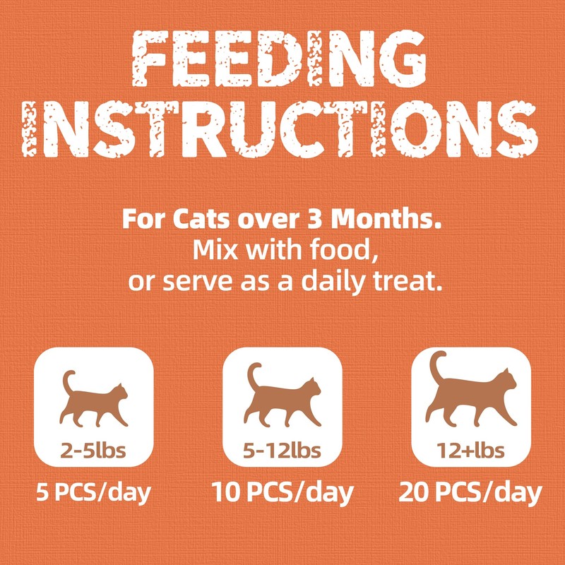 Just Try Taurine for Cats Treats with Vitamins Coenzyme Q10,