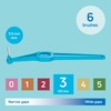 TePe Interdental Brush Angle, Blue, 0.6mm/ISO 3, 6pcs, Plaque Remover,