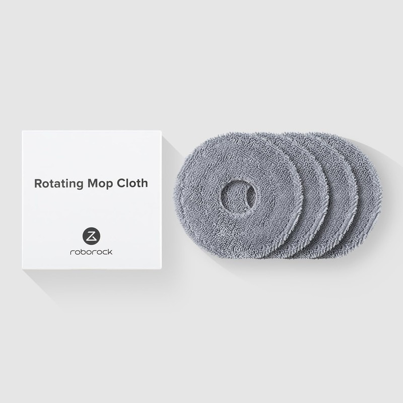 roborock 4 Pack Microfiber Mop Cloths Qrevo CurvX Robot Vacuum,