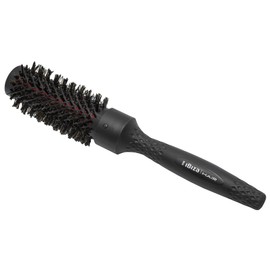 Ibiza Hair Ceramic Round Brush (RB3-33mm) | Carbon Fiber/Nylon Bristles & Beech Wood Core to Absorb Heat & Protect Hair | Adds Shine to All Hair Types | Ideal for Loose Waves
