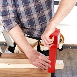 Red Duct Tape Heavy Duty Waterproof, 40 Yards X 2 Inch, 9 Mils Thickness Strong Adhesive Sticky, No Residue, Easy Tear by Hand for Home Repairs Indoor Outdoor Crafts Packing HVAC and Construction