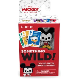 Funko 49355 Board Games 49355 Signature Something Wild Card Game-Mickey and Friends, Multicoloured