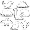 Dinosaur Cookie Cutter Set, 8-Piece-Trex, Brontosaurus, Spinosaurus, Brachiosaurus, Triceratops, Dinosaur