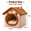 Foldable Pet House for Indoor Resting - Removable Washable Cat