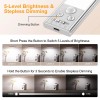 Gritin 10.2inch Under Cabinet Lighting Rechargeable -84 LED Super Bright,3-Col