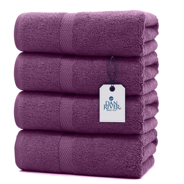 DAN RIVER 100% Cotton Bath Towel Set Pack of 4|