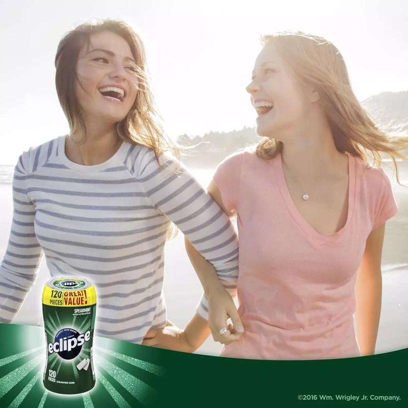 Eclipse, Sugar Free Gum Spearmint, 120 ct