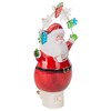 Night Light Santa and Garland 7.75" LED Christmas Light Decor
