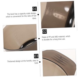 BIUDECO Diy Hair Coloring Kit 2pcs Dye Mixing Bowl Brush Set Hard Plastic Bowl for No Mess Dyeing