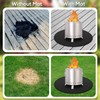 36'' Fire Pit Mat for Solo Stove Bonfire, Round Fireproof