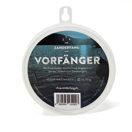 Zanderfang - Fluorocarbon Zander Leader - Fishing Line for Zander and Perch - Leader Line Vorfänger - 0.50 mm - 50 m, Bass Fishing