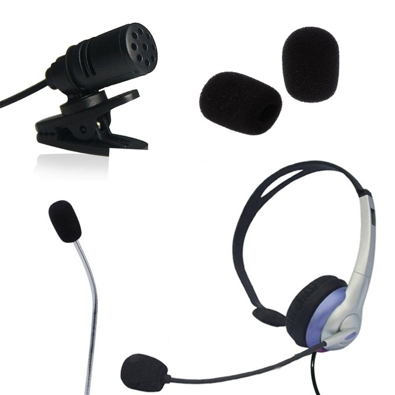 BYUP FATTERYU 8 Piece Headset Microphone Wind Protection Lavaliers Covors