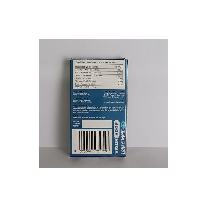 VIGOREDGE Fast-Acting Tablets for Men – Extra Strong Male Supplement