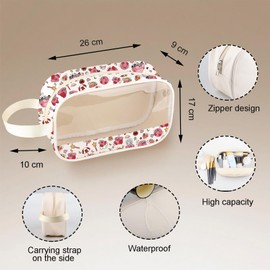 TGBJE Video Game Character Themed Inspired Clear Cosmetic Bag Anime Merch Cartoon Lover Toiletry Pouch Gamer Fan Gifts (C KB Mb)