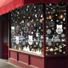 Hianjoo Christmas Stickers, Window Decorations, Double-Sided, Removable, Snowflake, Window Stickers,