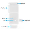 Downspout Diverter, Rainwater Diverter Fits for 3"x4" Oversize Downspout and