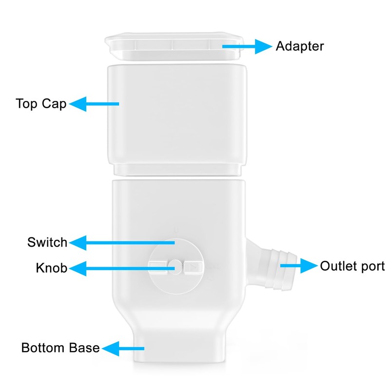 Downspout Diverter, Rainwater Diverter Fits for 3"x4" Oversize Downspout and