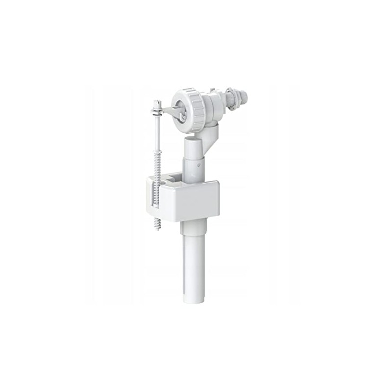 White Plastic 3/8 Inch Toilet Cistern Side Entry Inlet Filling