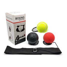 sinzau Reflex Ball Boxing Training Ball with Headband 3 Levels of Difficulty Speed Training