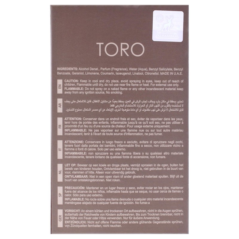 TORO Pour Homme - 100 ML