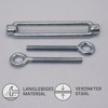 (Pack of 10) Turnbuckle Wire Tensioner M6, Adjustable Turnbuckles Eyelet